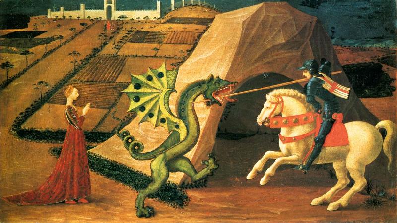 UCCELLO, Paolo St George and the Dragon qt France oil painting art